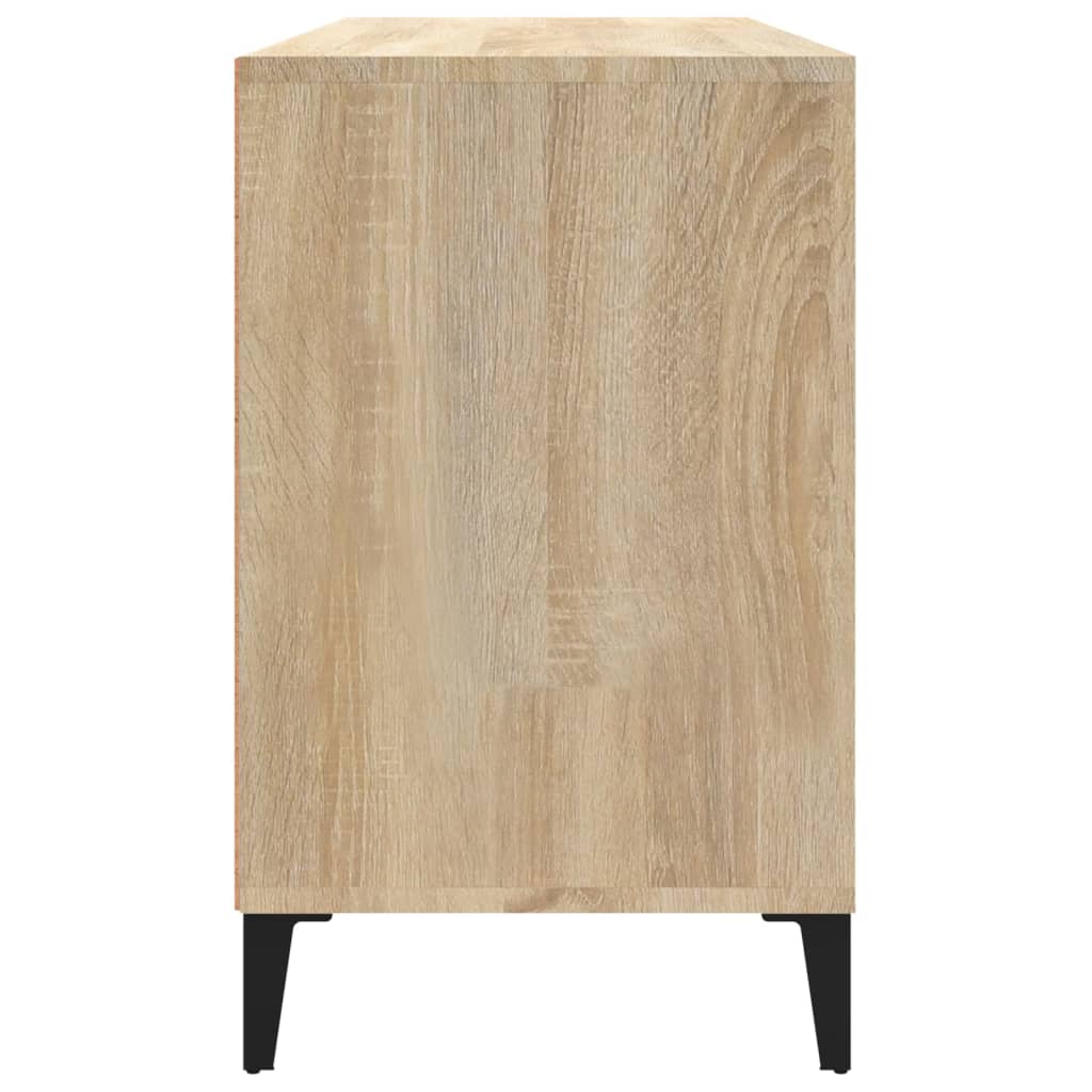 Schoenenkast 102x36x60 cm bewerkt hout eikenkleurig