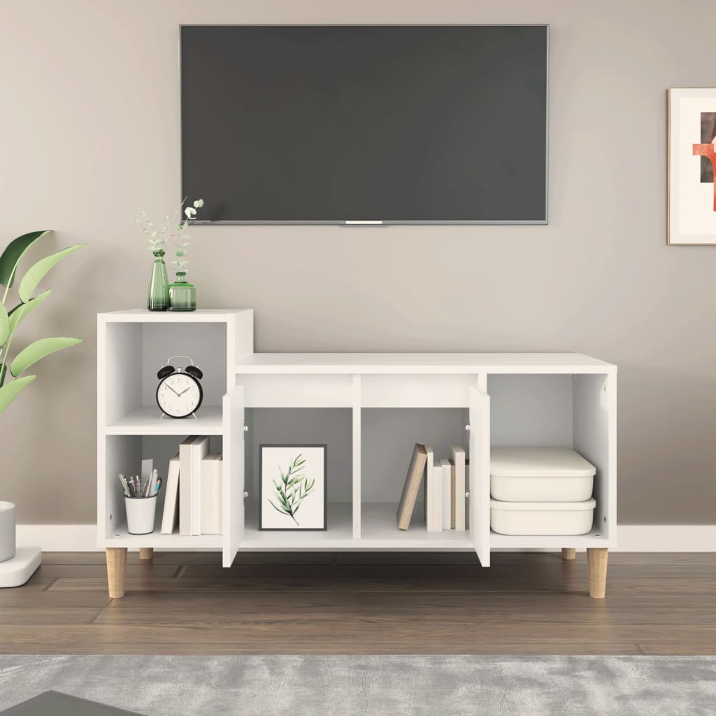 Tv-meubel 100x35x55 cm bewerkt hout