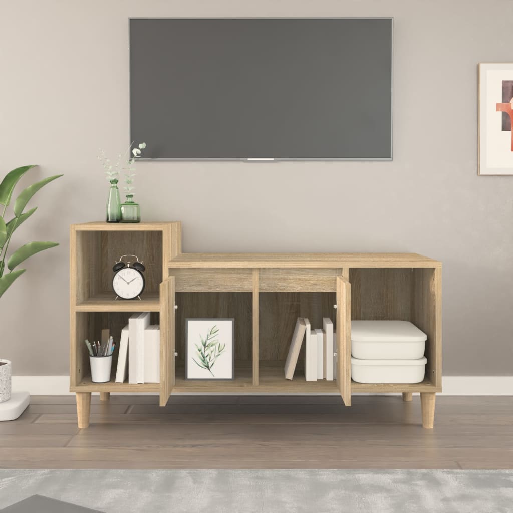 Tv-meubel 100x35x55 cm bewerkt hout