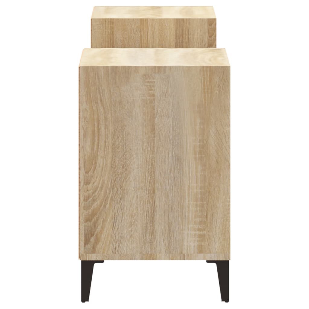 Meuble TV 160x35x55 cm en bois travaillé