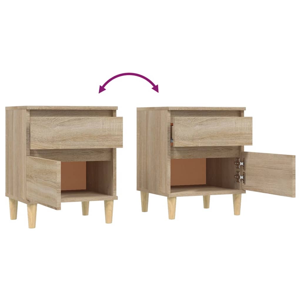 Tables de chevet 2 pcs 40x35x50 cm