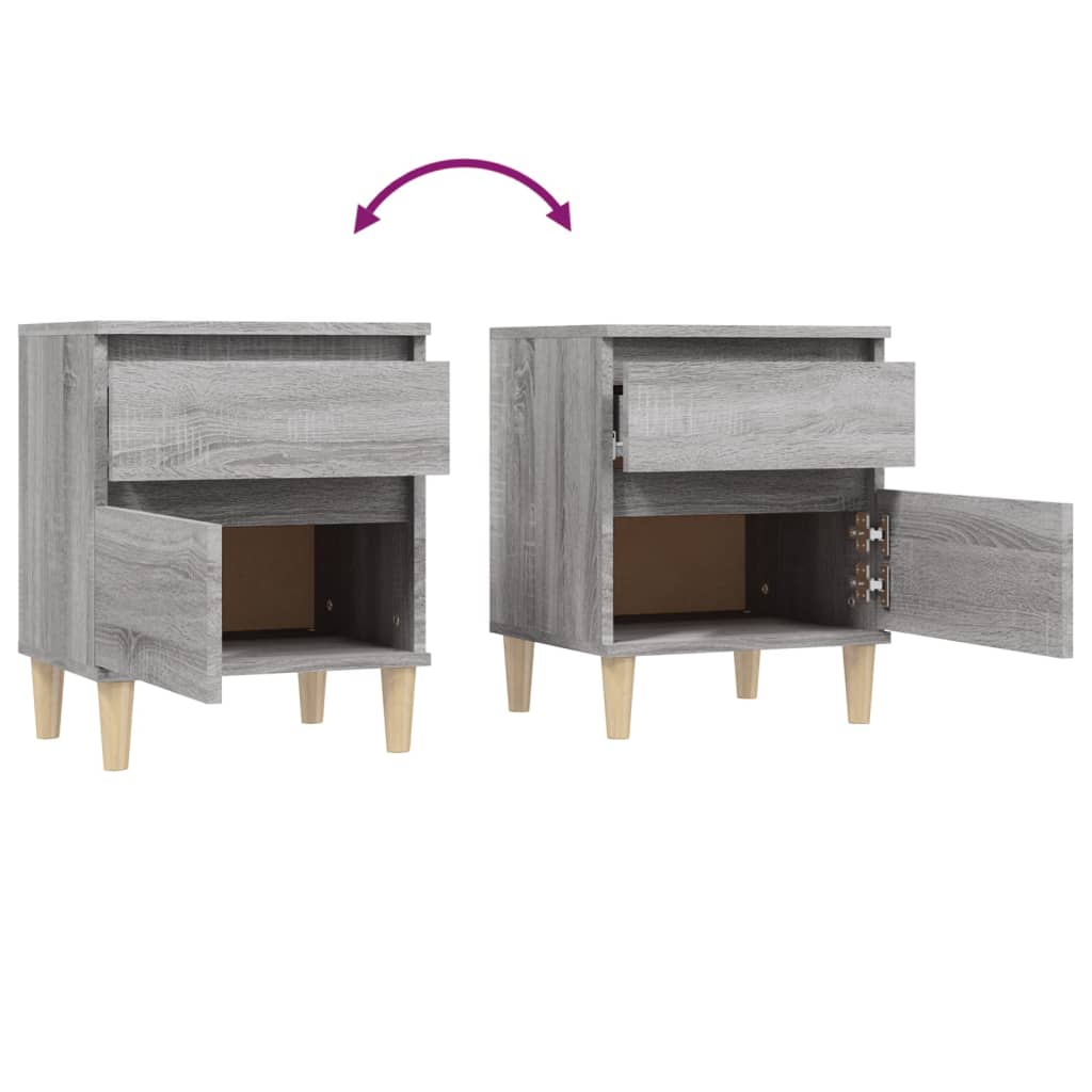 Tables de chevet 2 pcs 40x35x50 cm