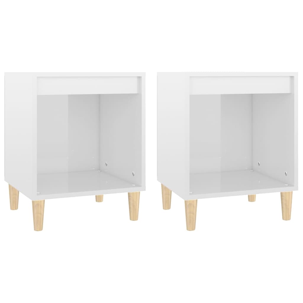 Tables de chevet 2 pcs 40x35x50 cm couleur chêne