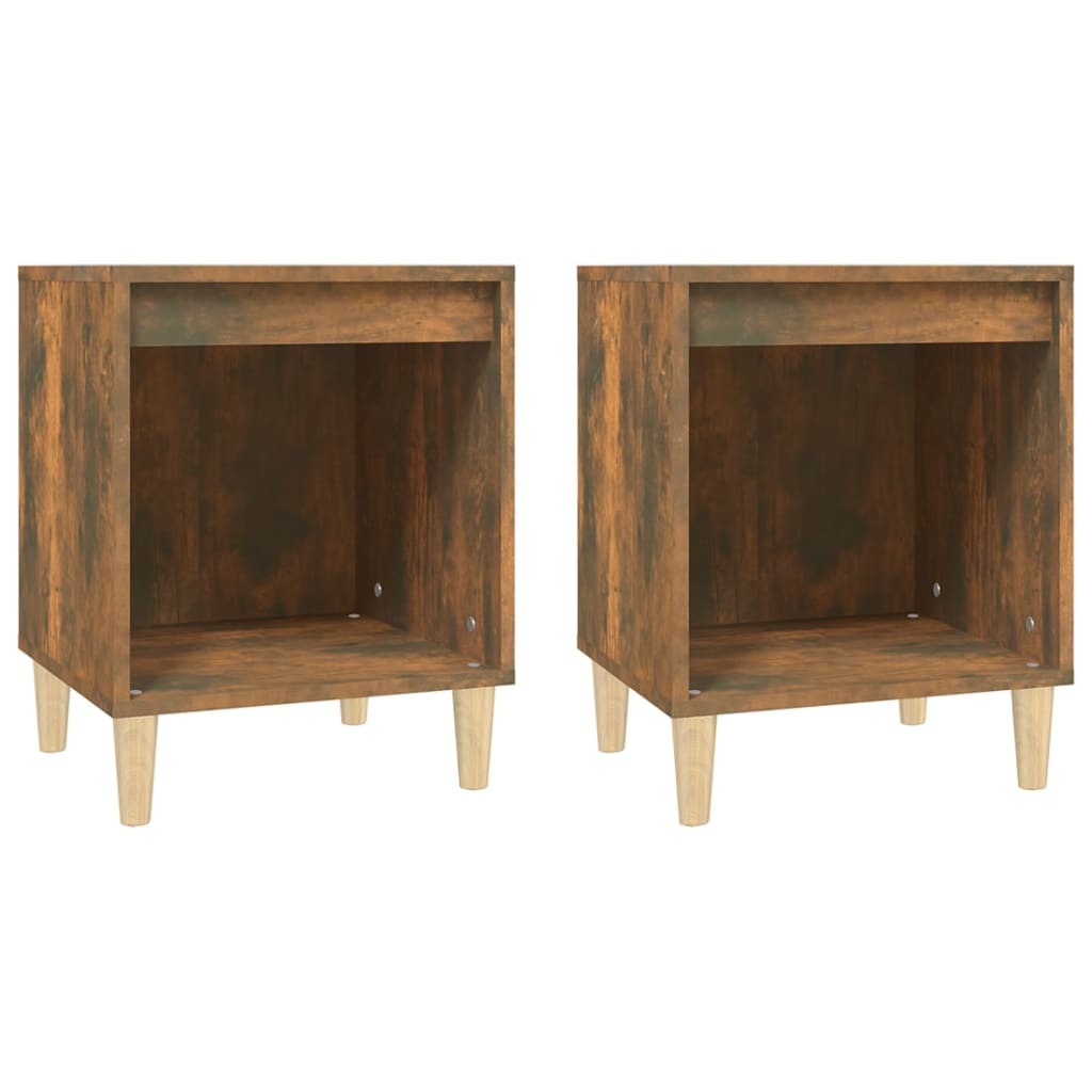 Tables de chevet 2 pcs 40x35x50 cm couleur chêne