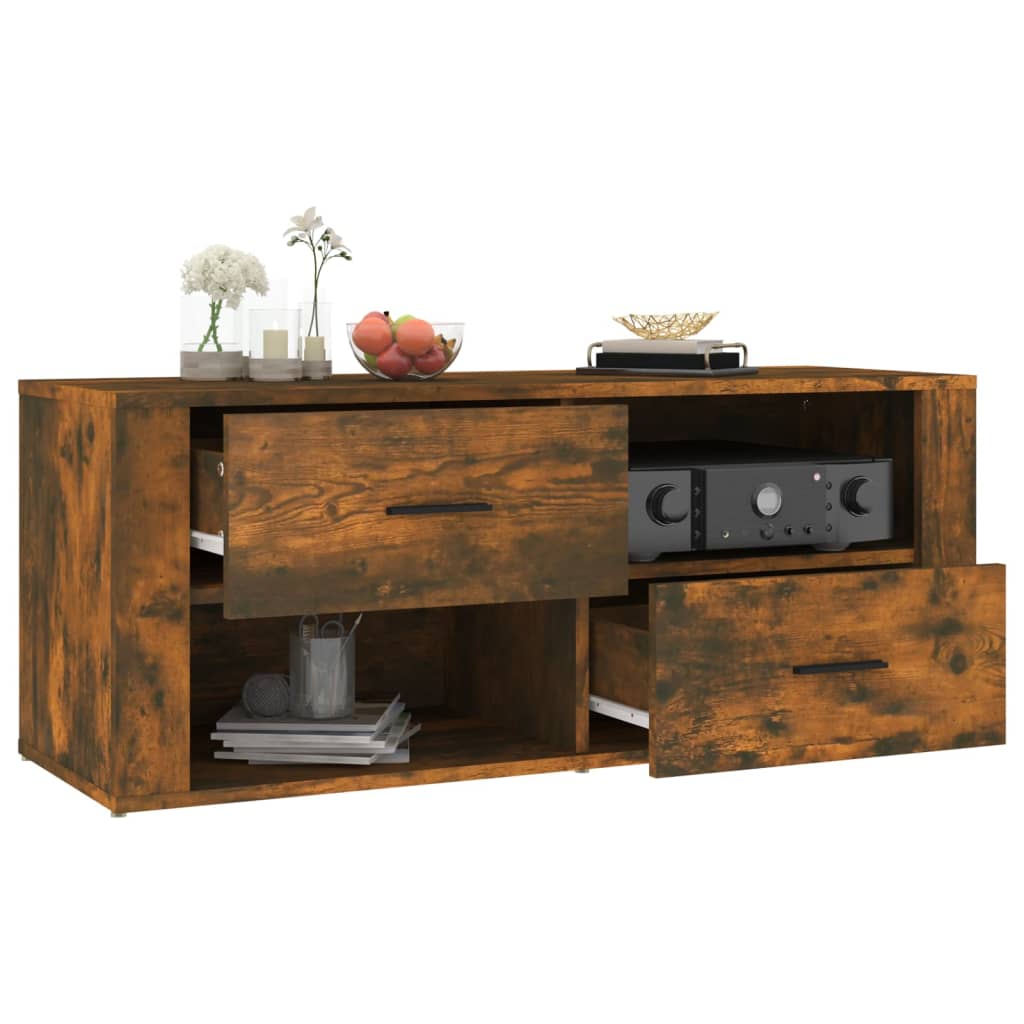 Tv-meubel 100x35x40 cm bewerkt hout