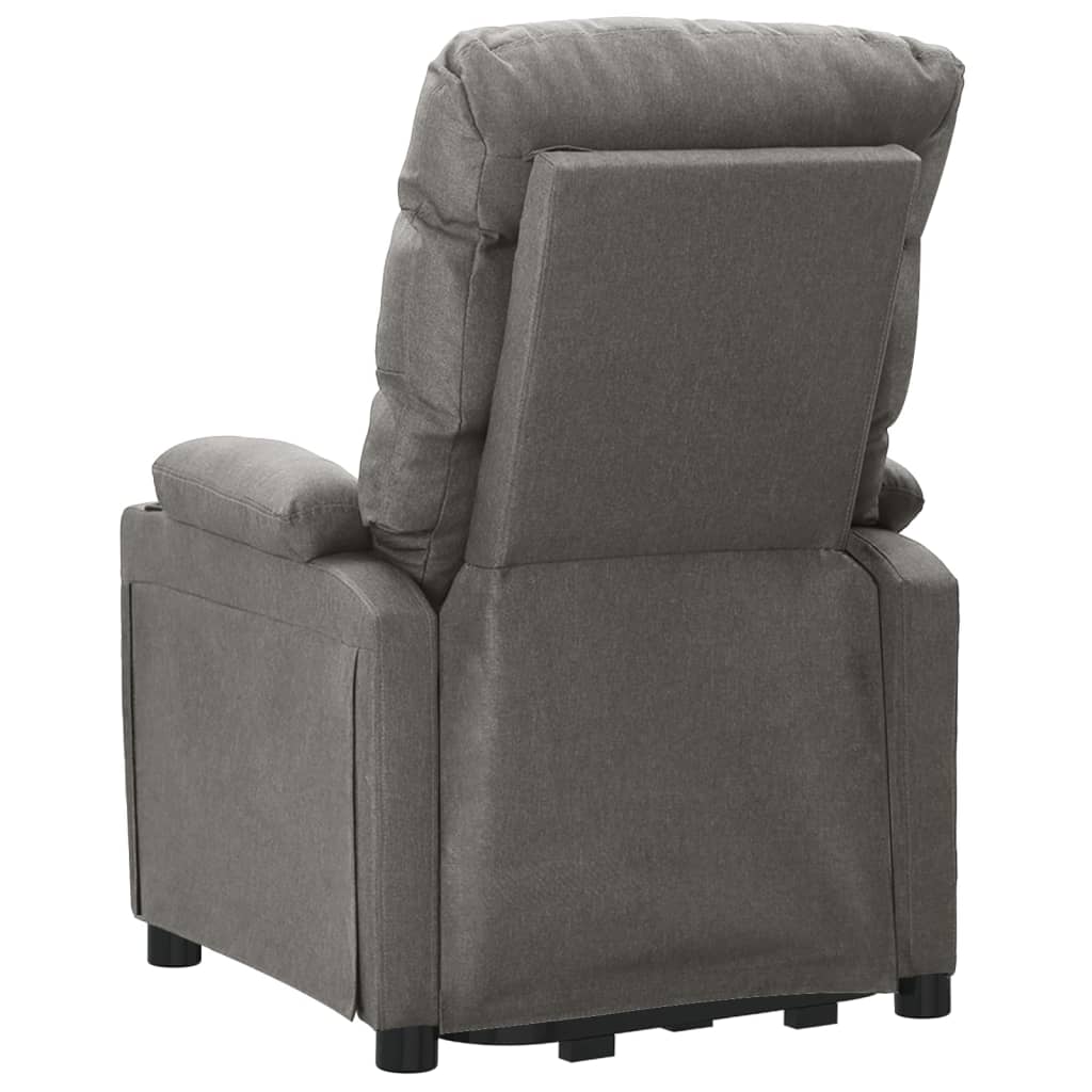 Fauteuil de massage verticalisateur tissu gris clair