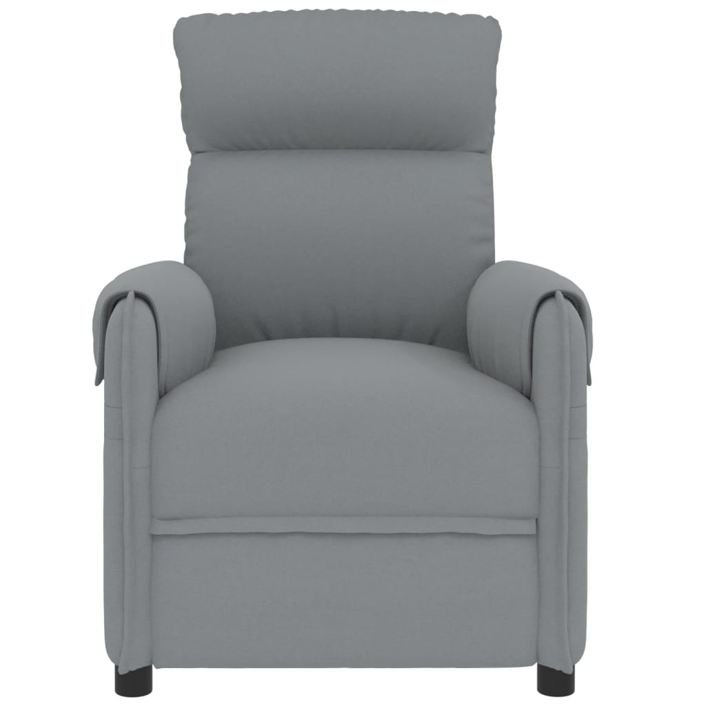 Fauteuil de massage verticalisateur tissu gris foncé