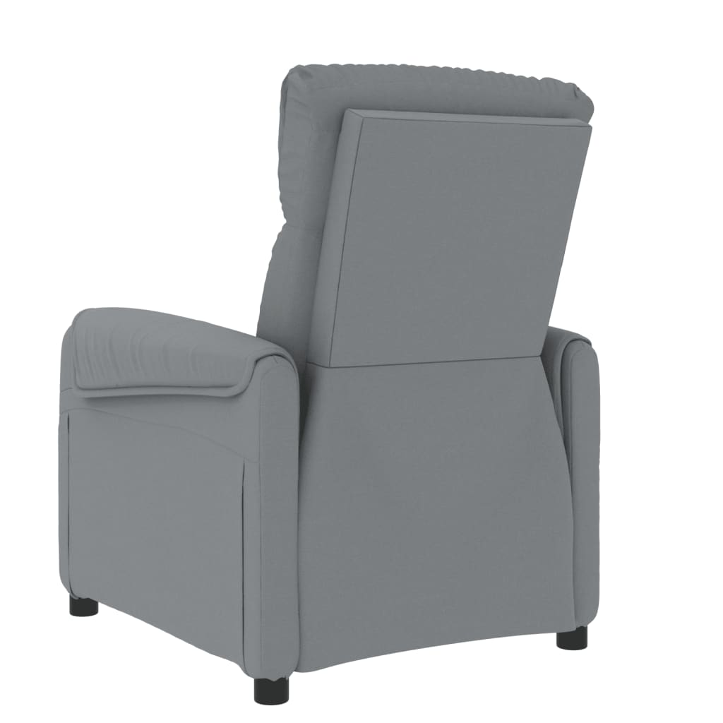 Fauteuil de massage verticalisateur tissu gris foncé