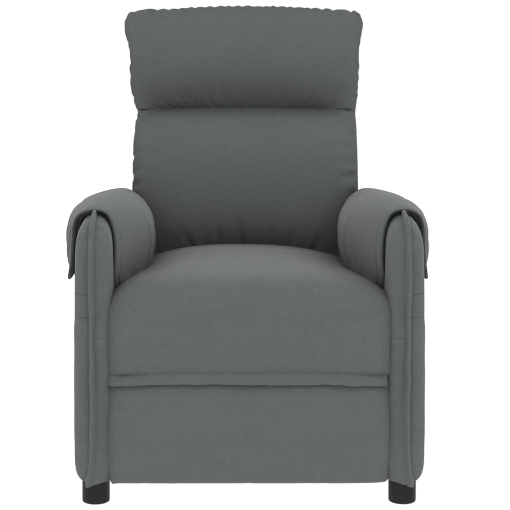 Fauteuil de massage verticalisateur tissu gris foncé