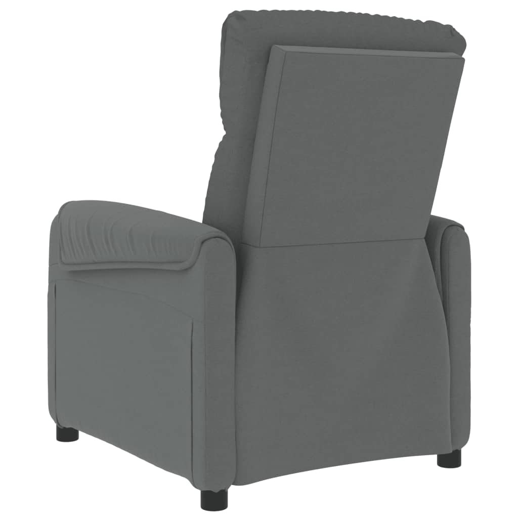 Fauteuil de massage verticalisateur tissu gris foncé