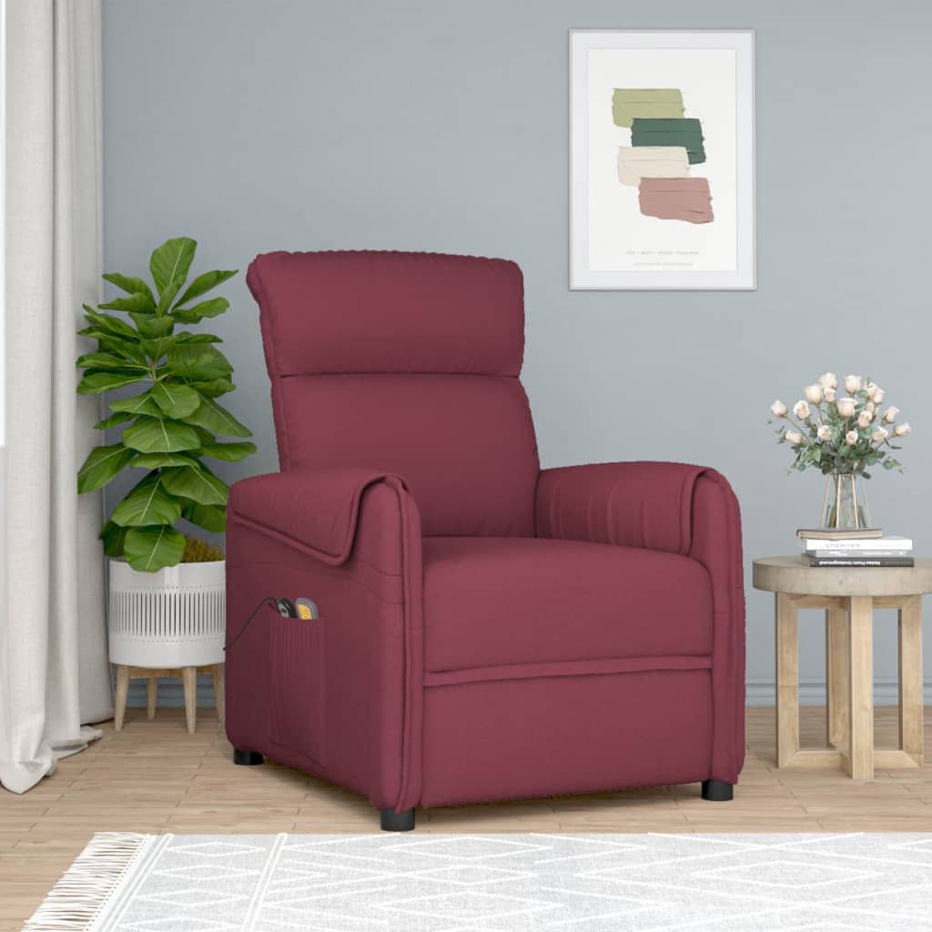 Fauteuil de massage verticalisateur tissu gris foncé