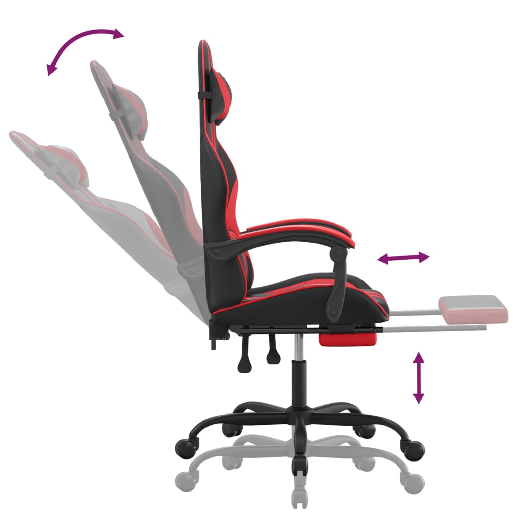 Chaise gamer simili cuir