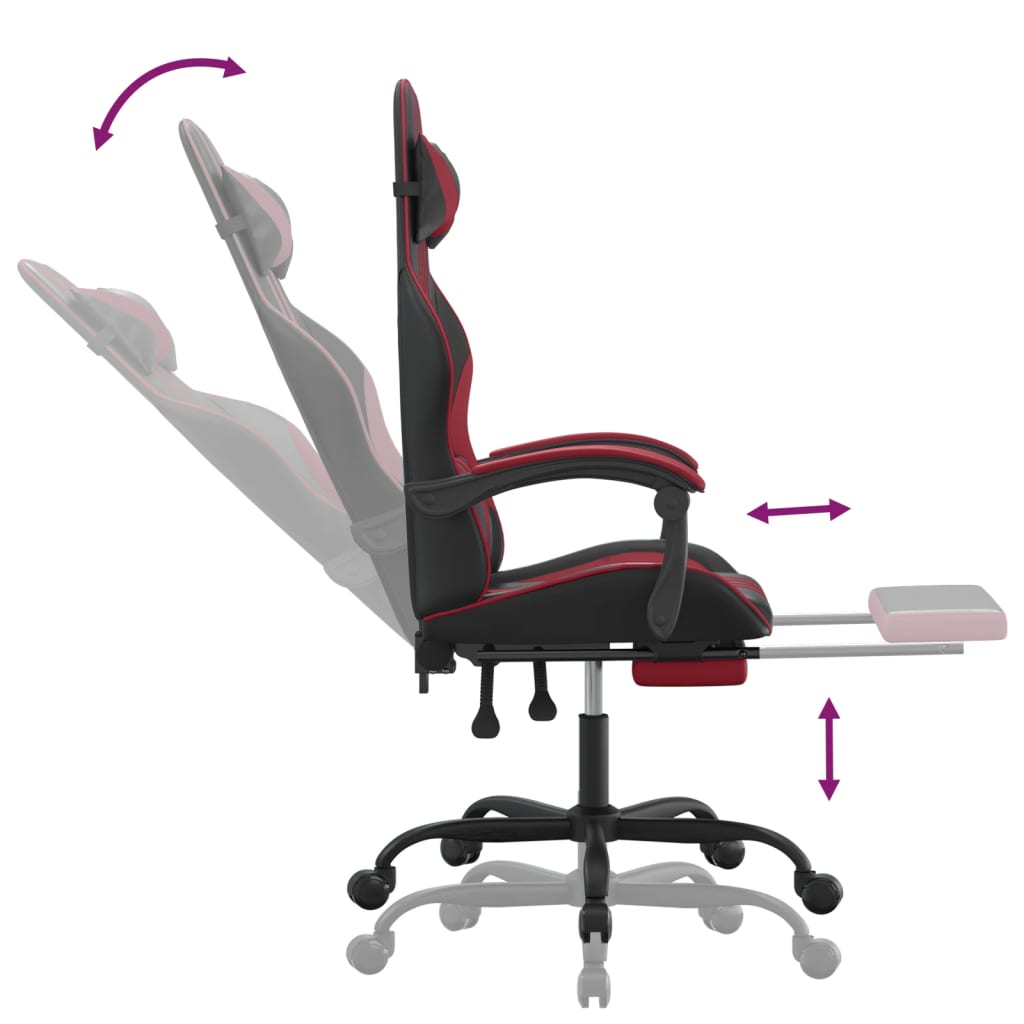 Chaise gamer simili cuir