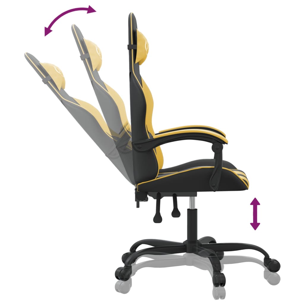 Chaise gamer simili cuir