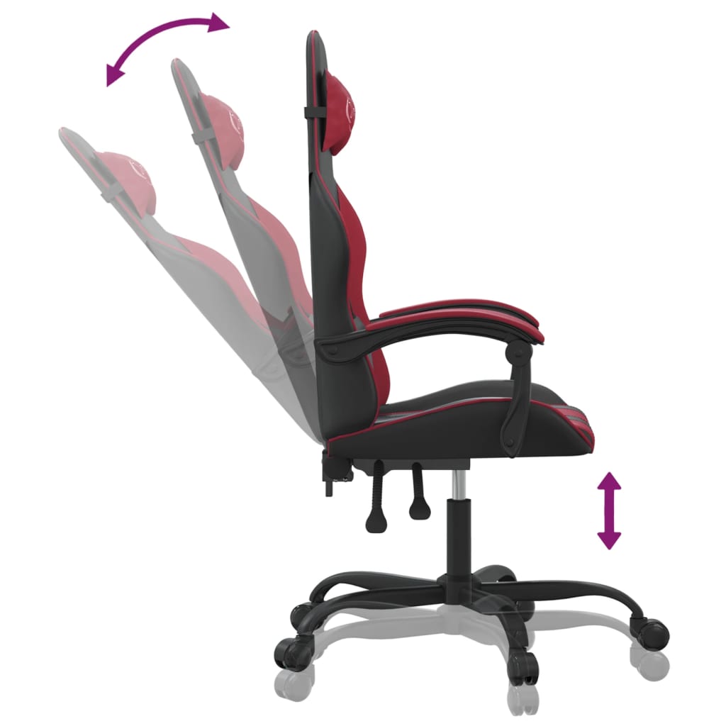 Chaise gamer simili cuir