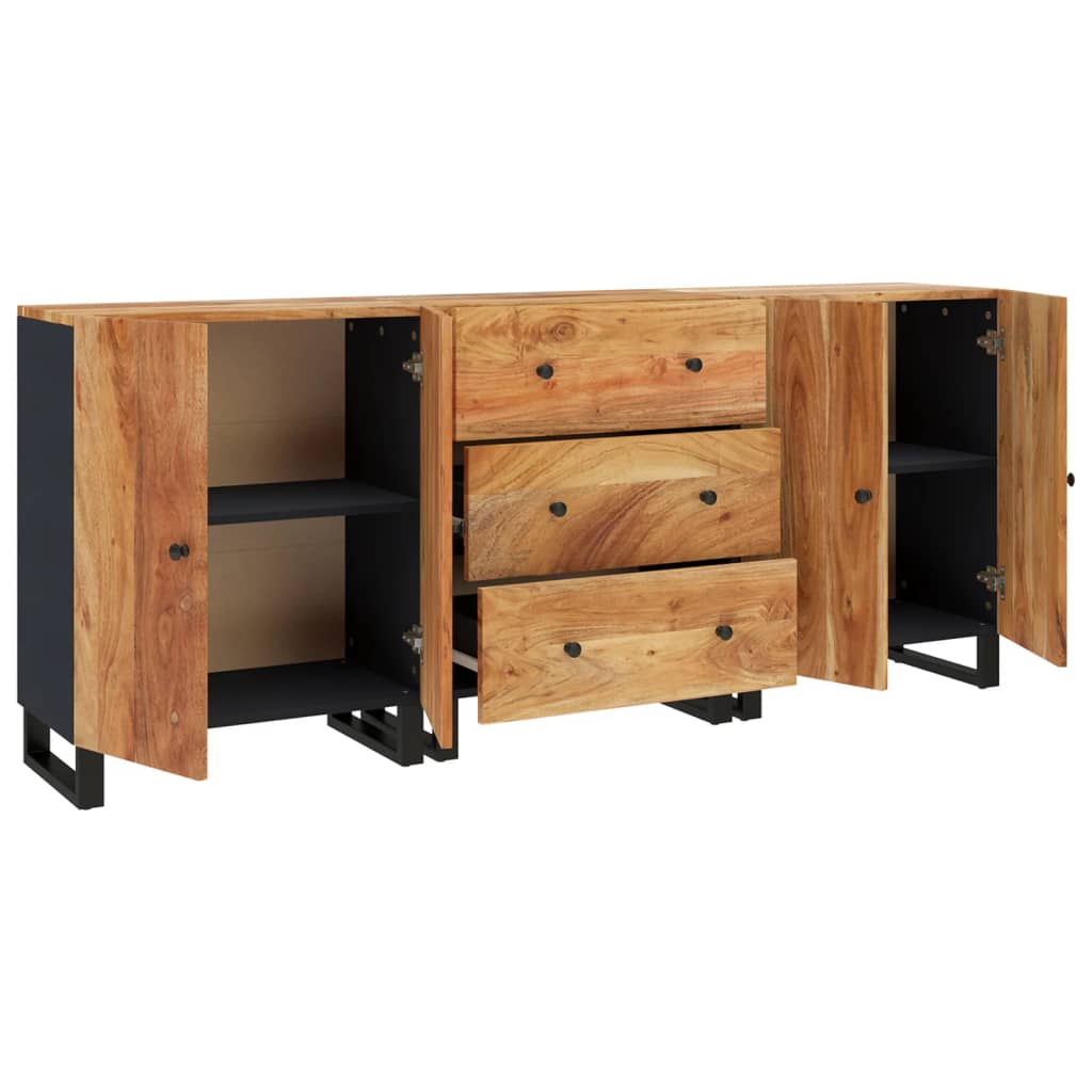 3 st Dressoir massief gerecycled hout