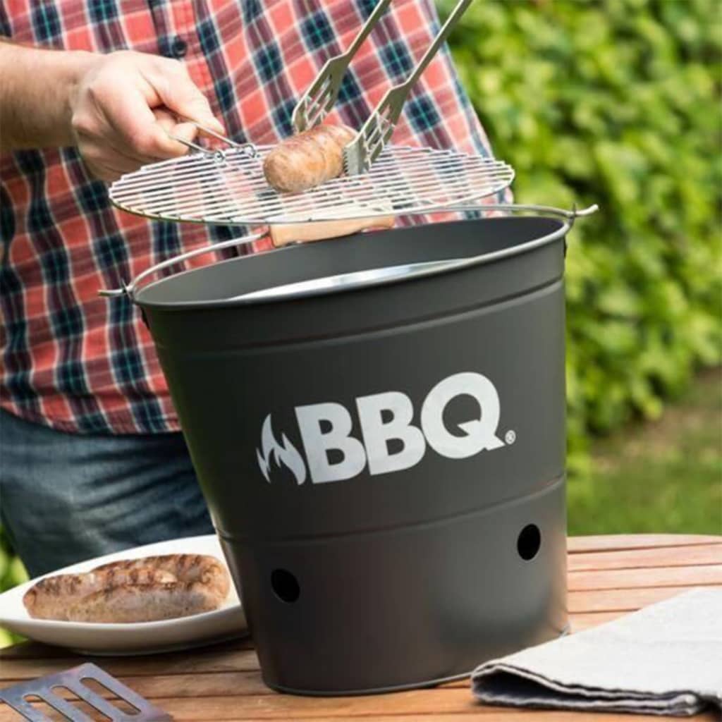 ProGarden Barbecue emmer BBQ 26 cm donkeroranje