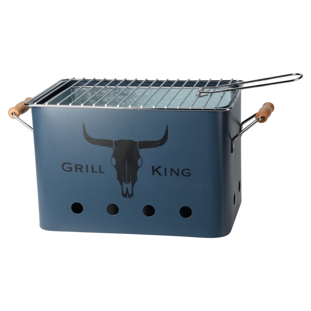 ProGarden Barbecuegrill rechthoekig mat donkerblauw