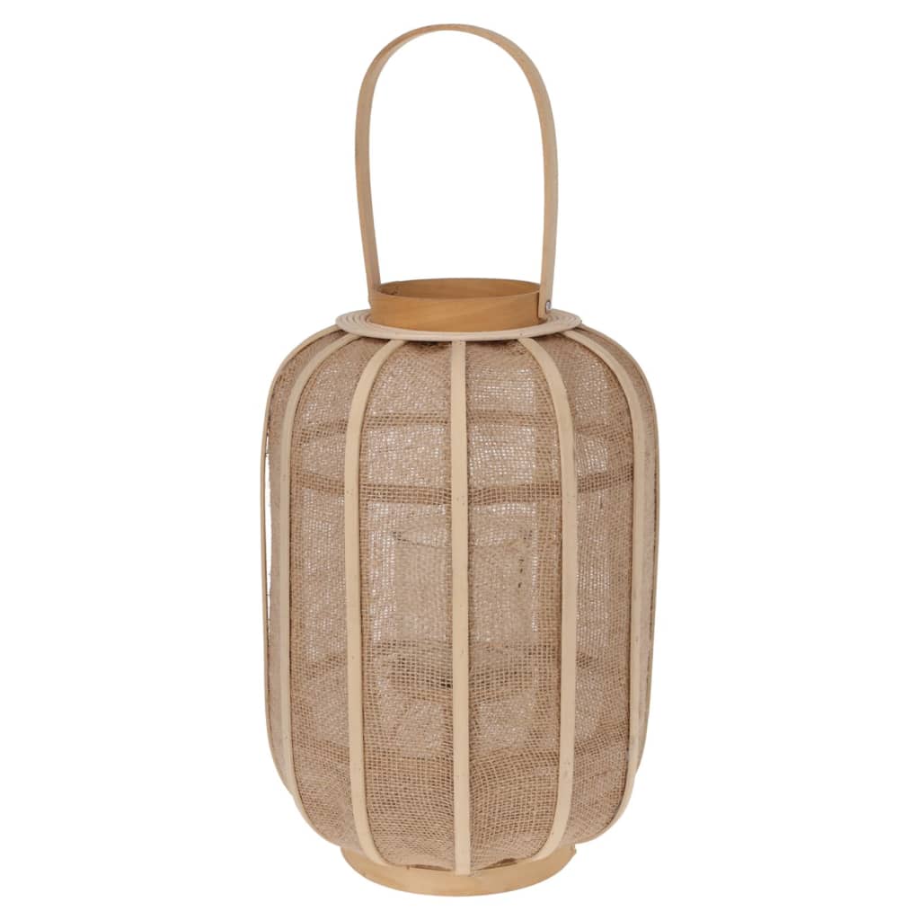 H&S Collection Hanglantaarn 24x31 cm rattan beige