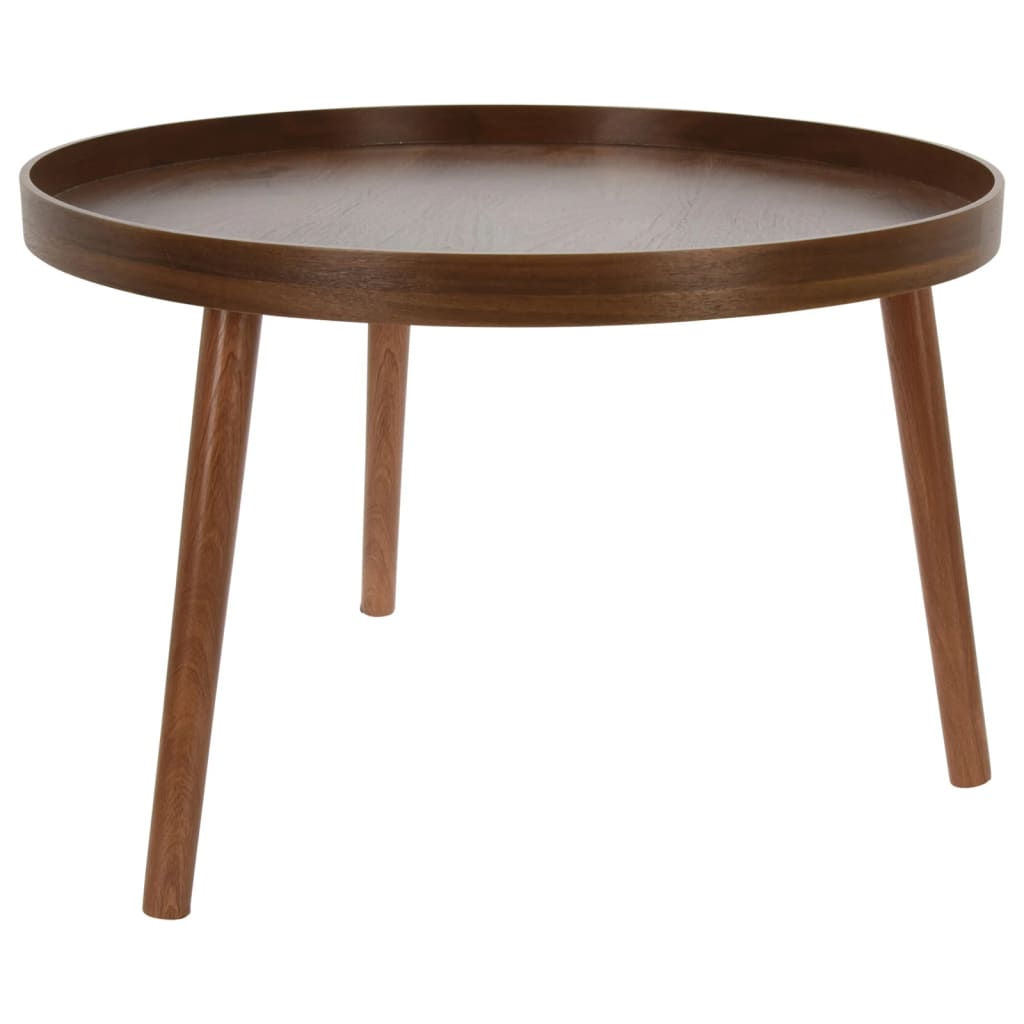 Home&amp;Styling Ensemble de tables d'appoint 2 pièces rondes noir