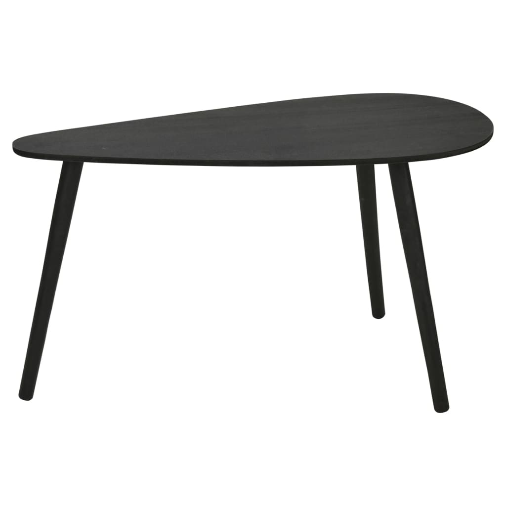 Home&amp;Styling Ensemble de tables d'appoint 2 pièces en forme de goutte noir