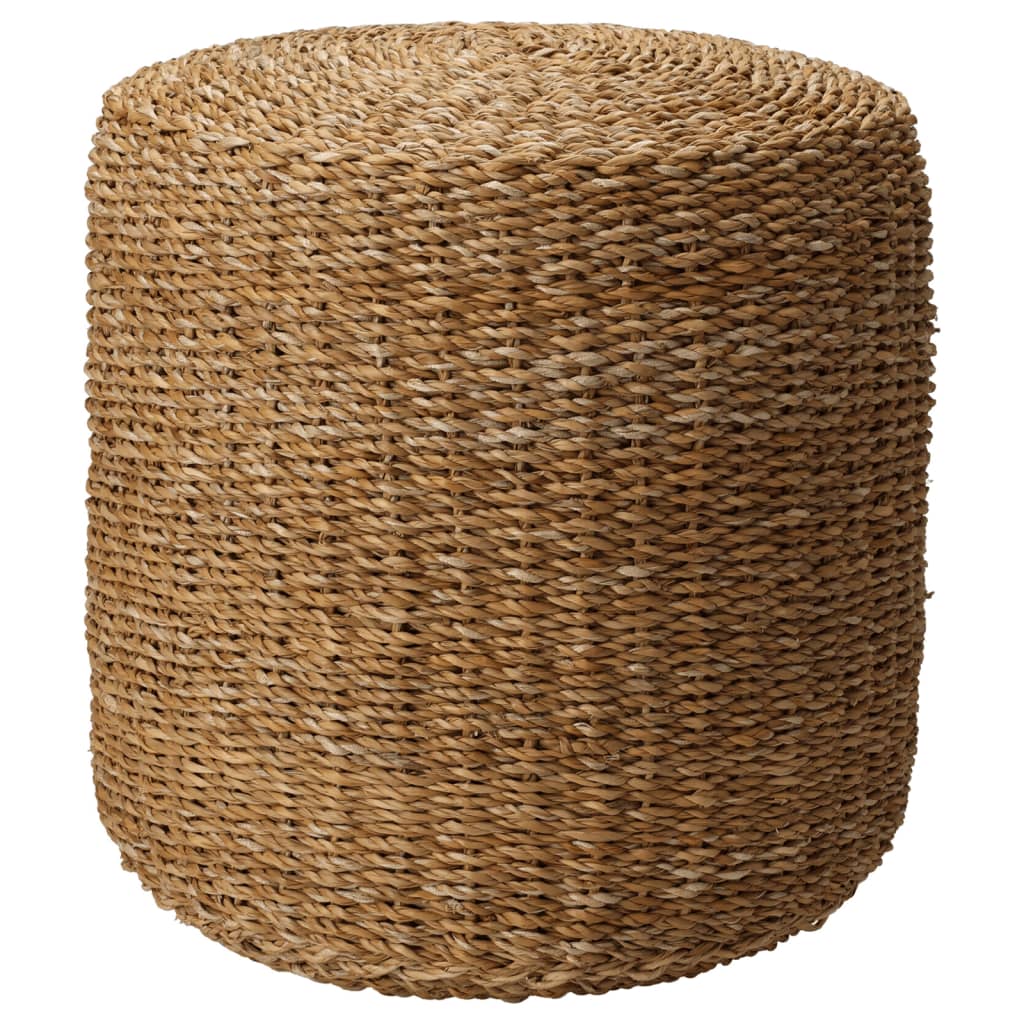 Home&amp;Styling Pouf carré naturel 40x40x38 cm jonc de mer