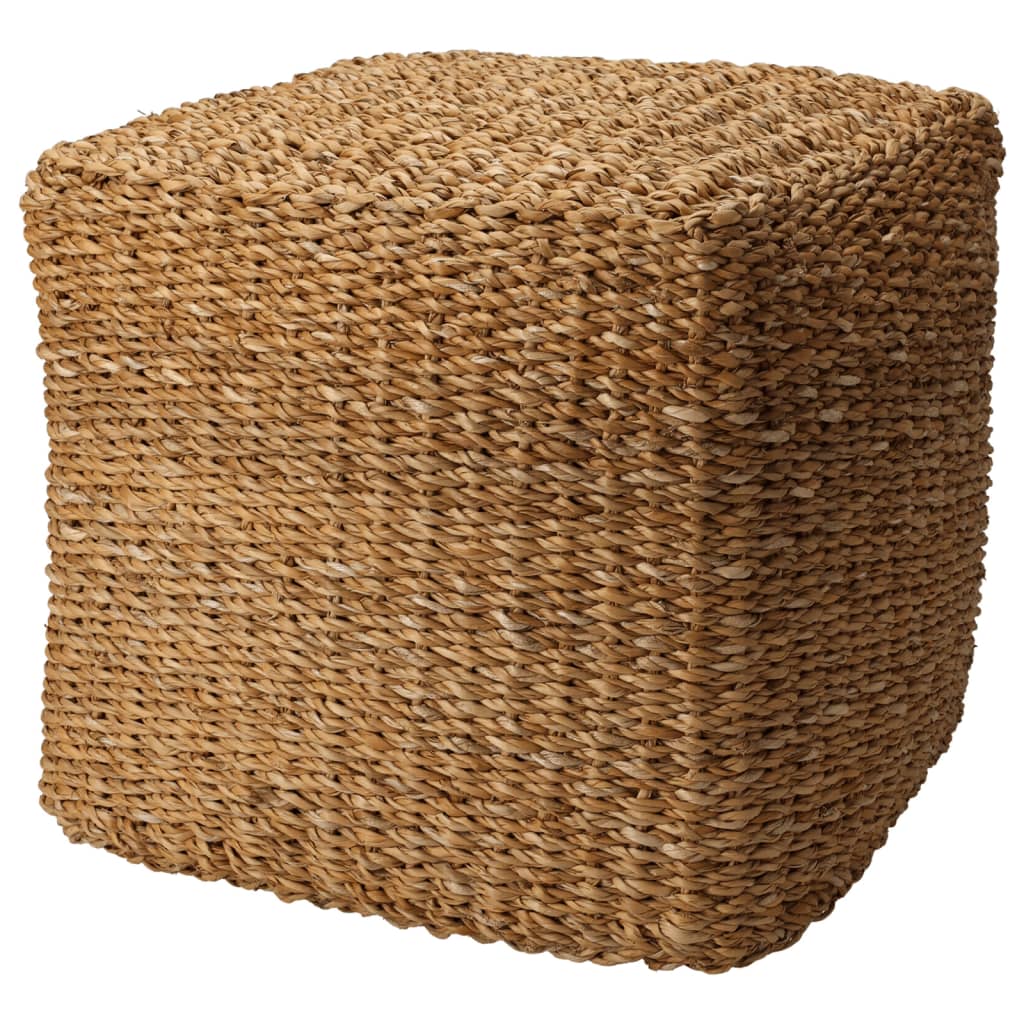 Home&amp;Styling Pouf carré naturel 40x40x38 cm jonc de mer