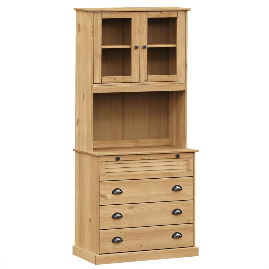 Armoire haute VIGO 78x40x175 cm en bois de pin massif