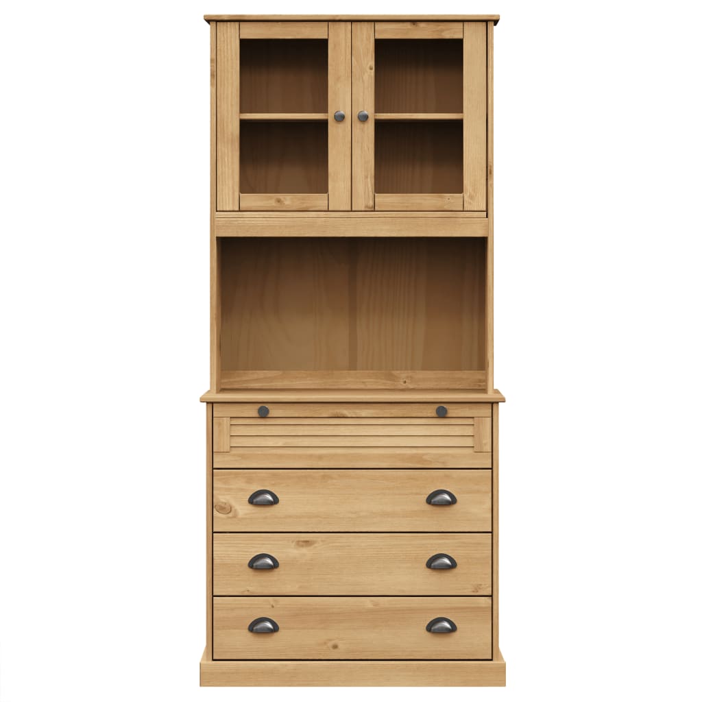 Armoire haute VIGO 78x40x175 cm en bois de pin massif