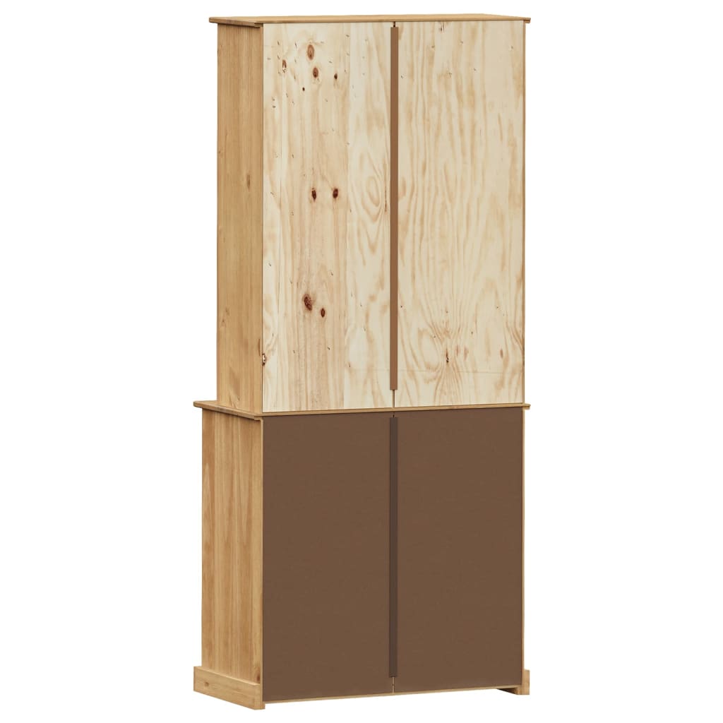 Armoire haute VIGO 78x40x175 cm en bois de pin massif