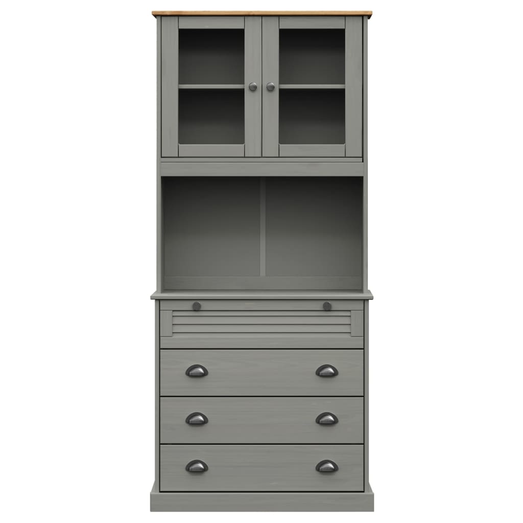 Armoire haute VIGO 78x40x175 cm en bois de pin massif