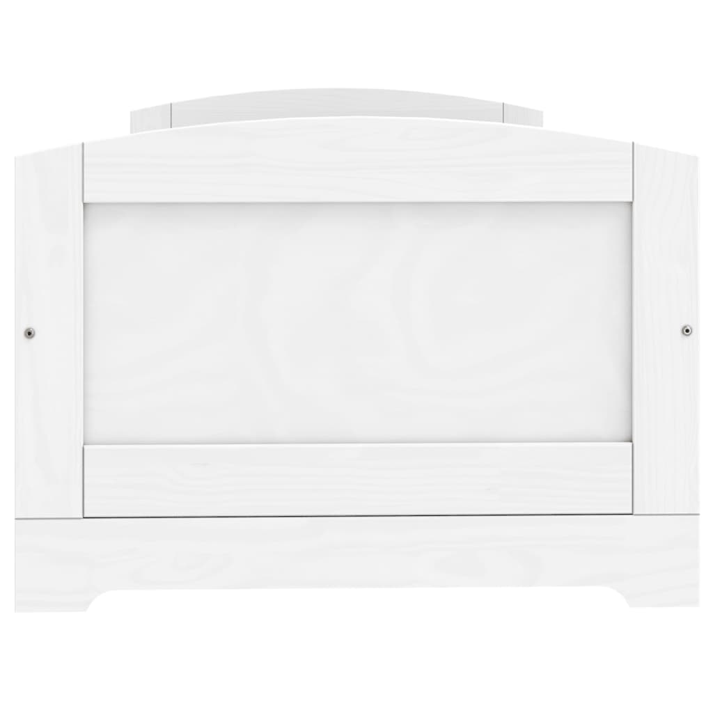 Canapé lit 5 tiroirs IRUN 90x200 cm bois de pin massif blanc