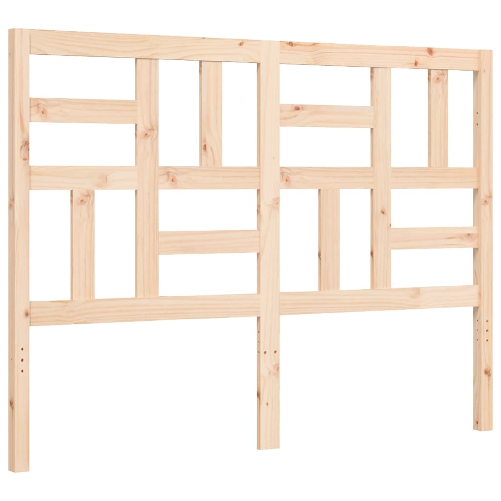 Bedframe met hoofdbord massief hout