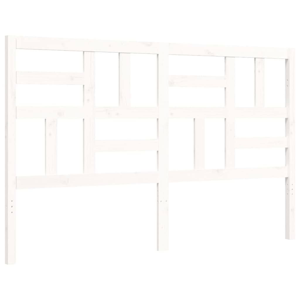 Bedframe met hoofdbord massief hout