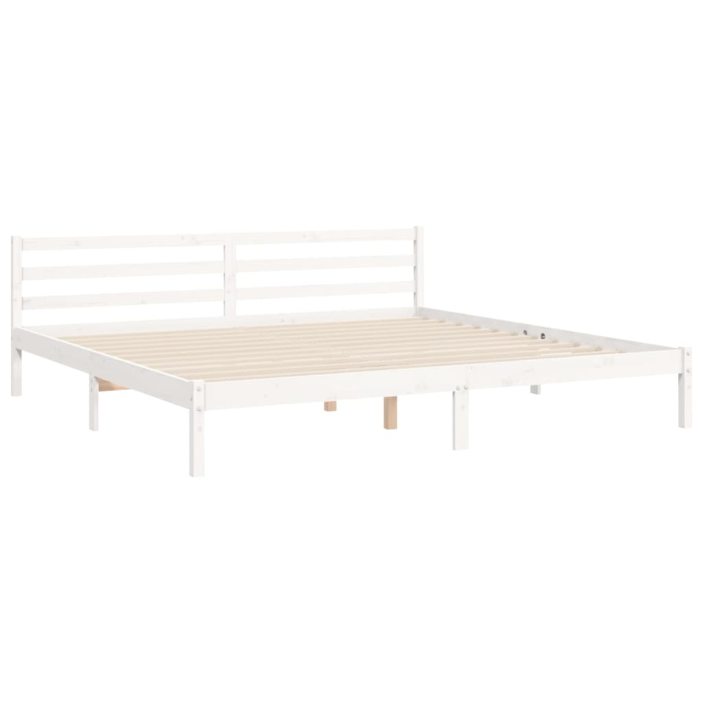 Bedframe met hoofdbord massief hout