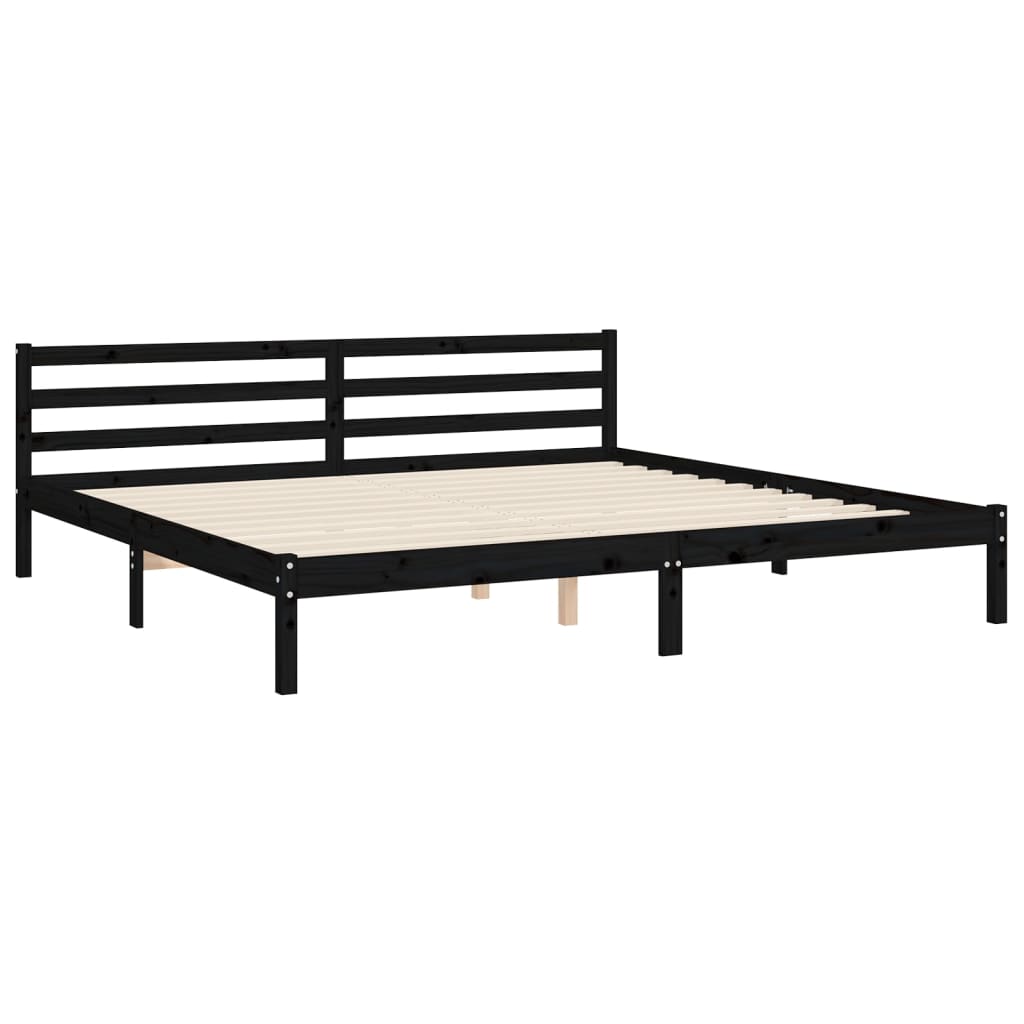 Bedframe met hoofdbord massief hout