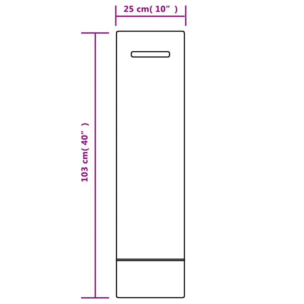 Zandzakken 10 st 103x25 cm HDPE donkergroen