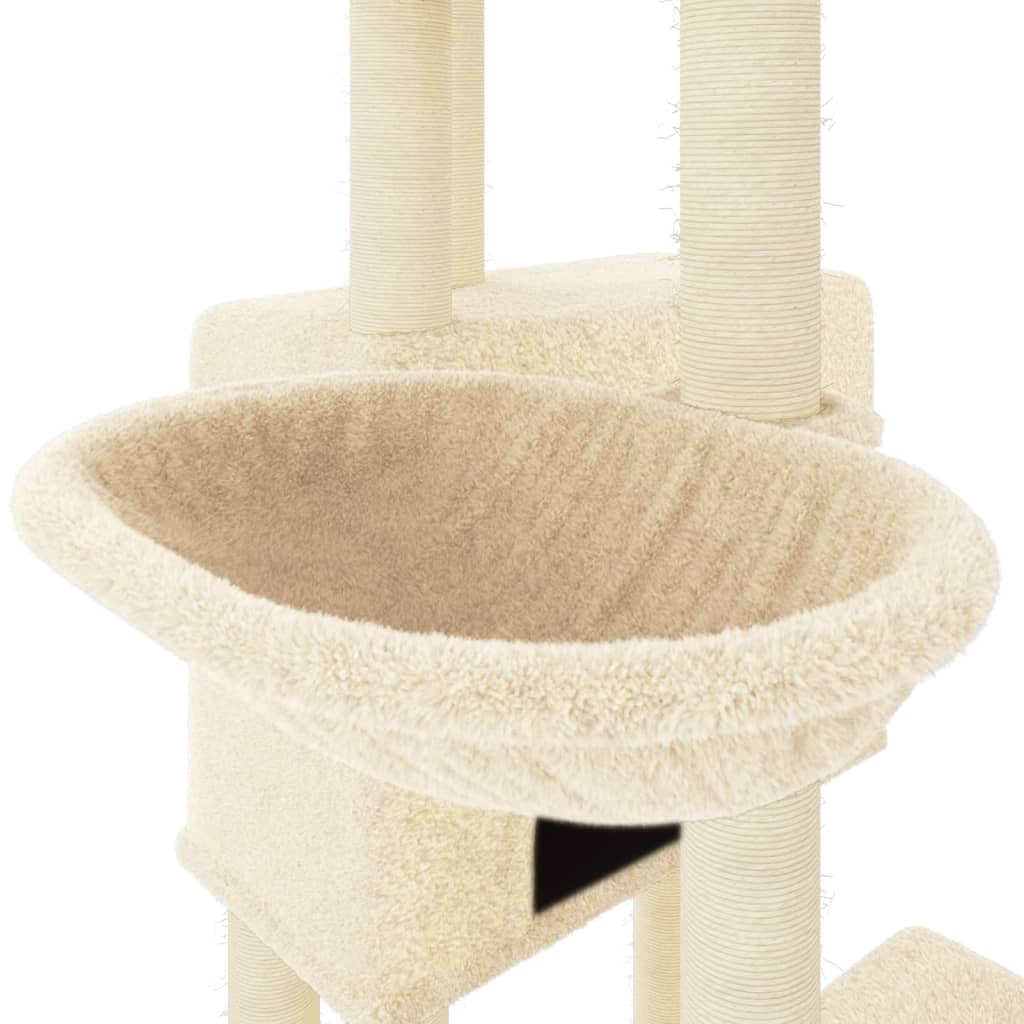 Kattenmeubel met sisal krabpalen 122 cm