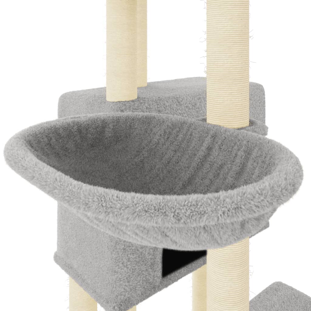 Kattenmeubel met sisal krabpalen 122 cm