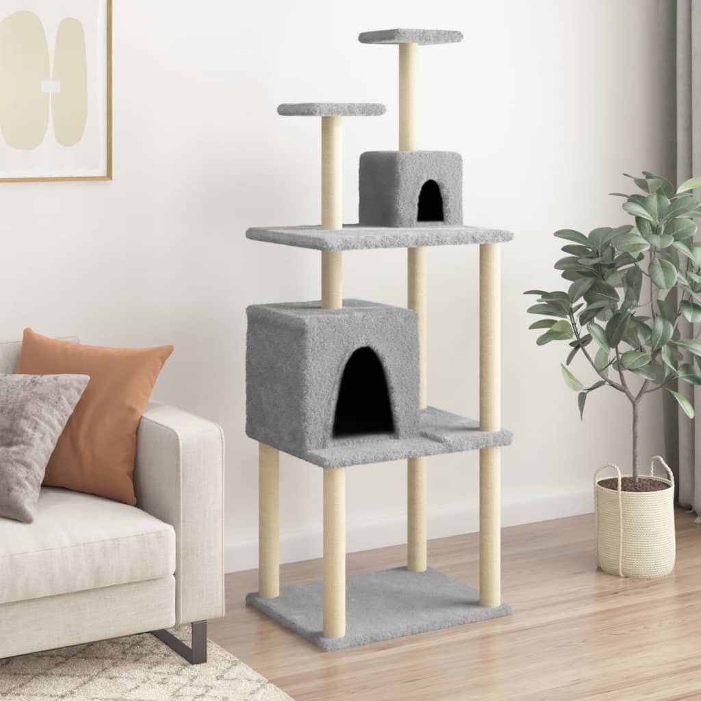 Meuble pour chat avec griffoirs en sisal 167 cm