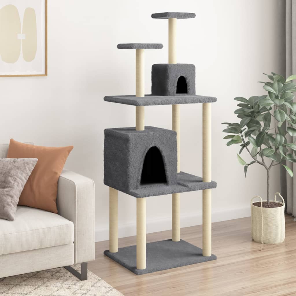 Meuble pour chat avec griffoirs en sisal 167 cm