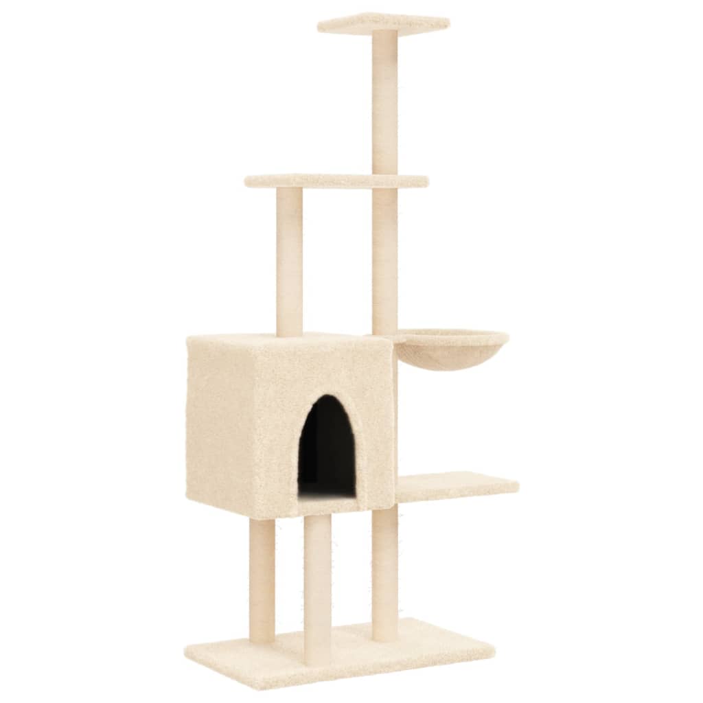 Meuble pour chat avec griffoirs en sisal 145 cm