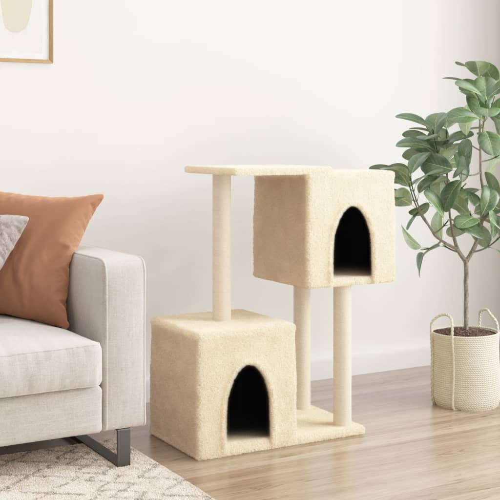 Meuble pour chat avec griffoirs en sisal 86 cm