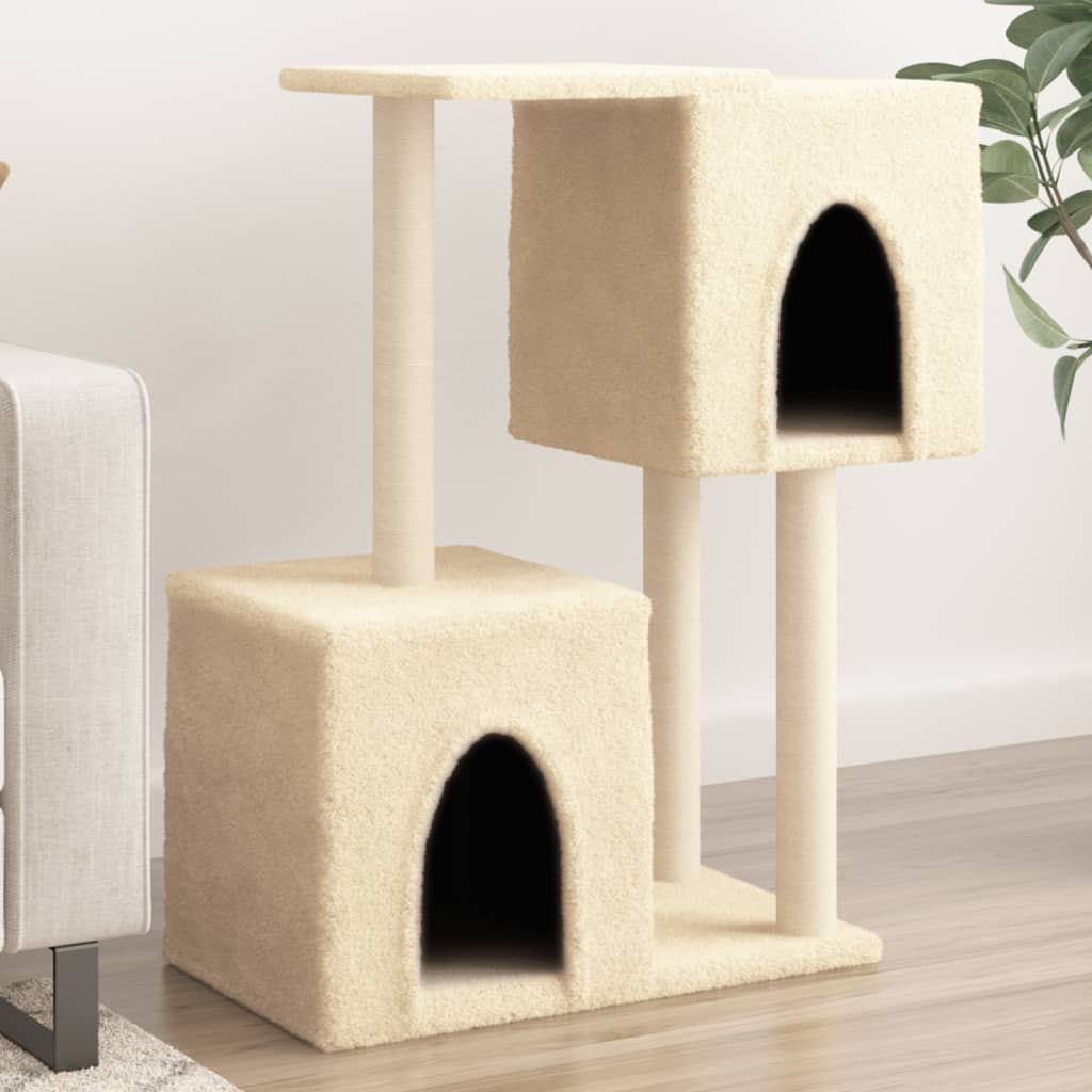 Meuble pour chat avec griffoirs en sisal 86 cm