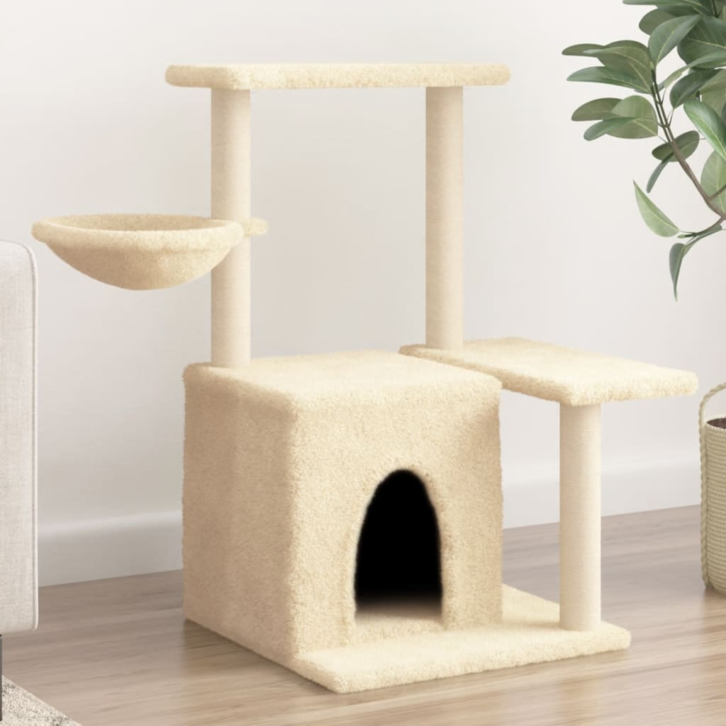 Meuble pour chat avec griffoirs en sisal 83 cm