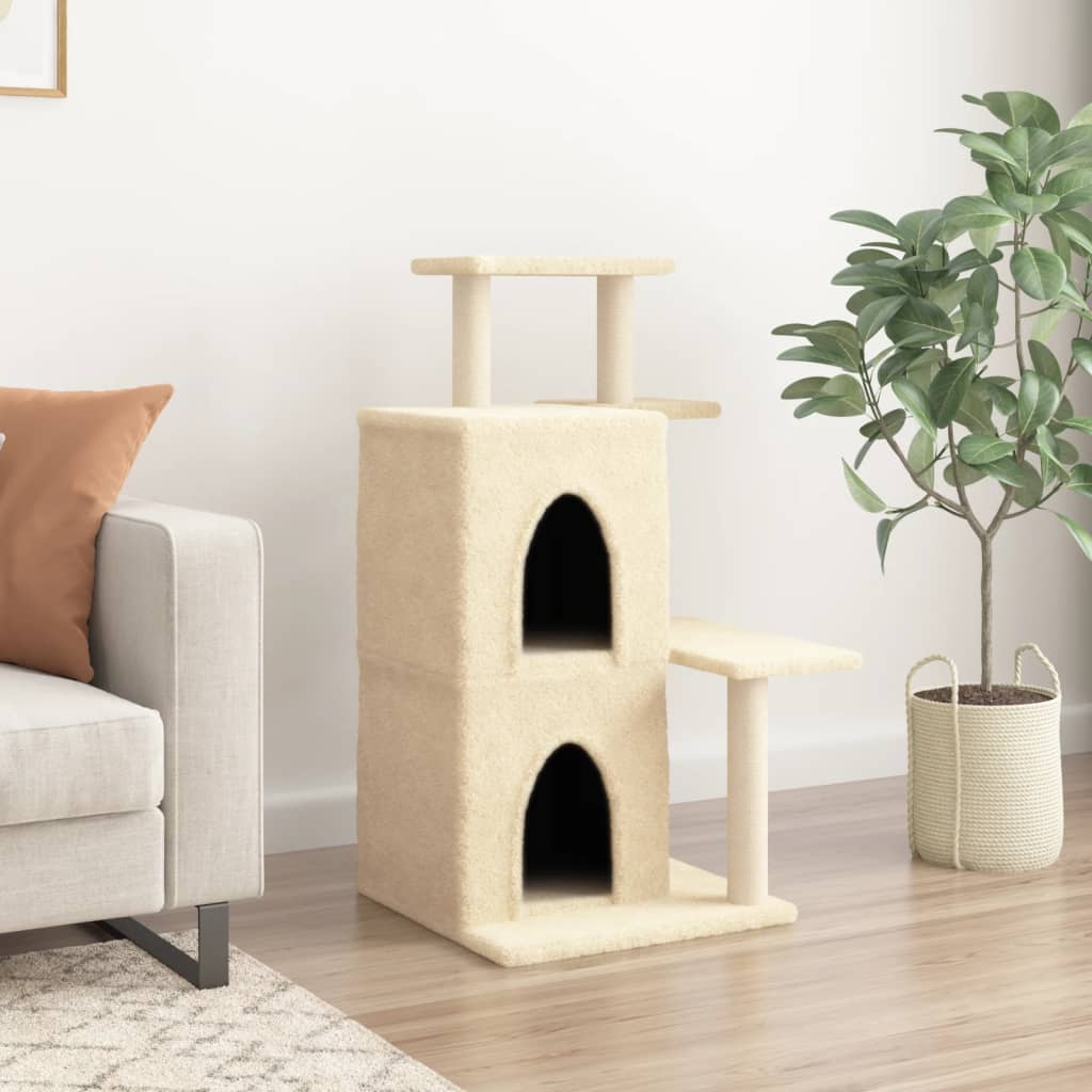 Meuble pour chat avec griffoirs en sisal 97 cm