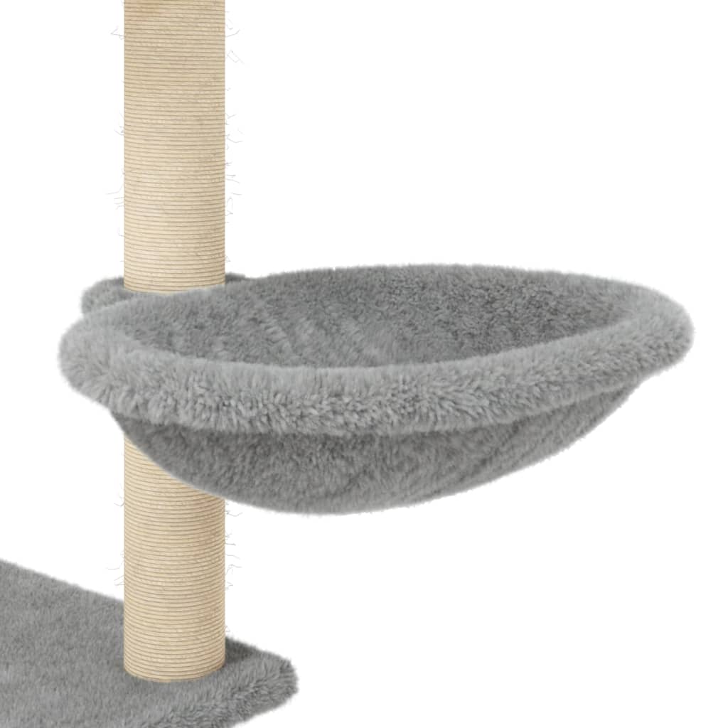 Kattenmeubel met sisal krabpalen 153 cm crèmekleurig