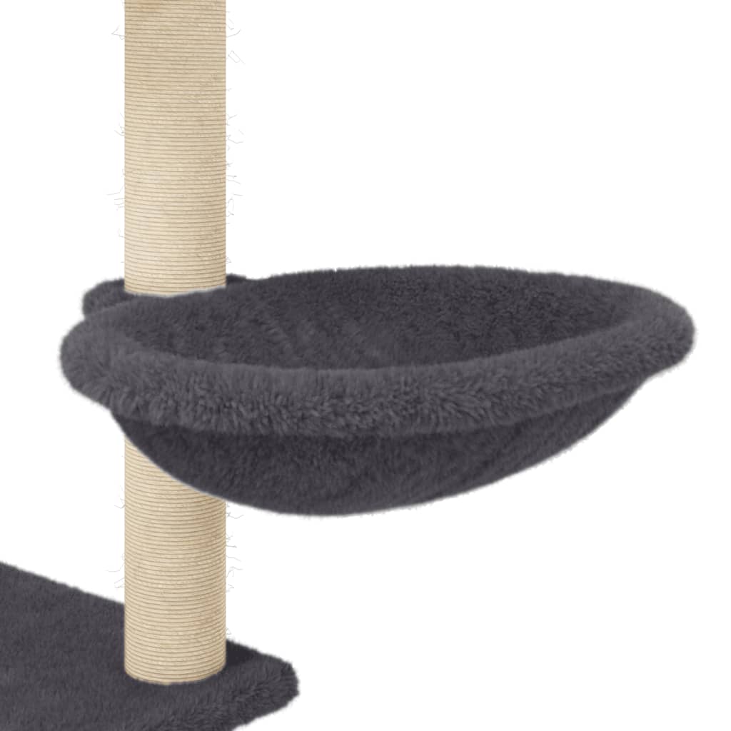 Kattenmeubel met sisal krabpalen 153 cm crèmekleurig