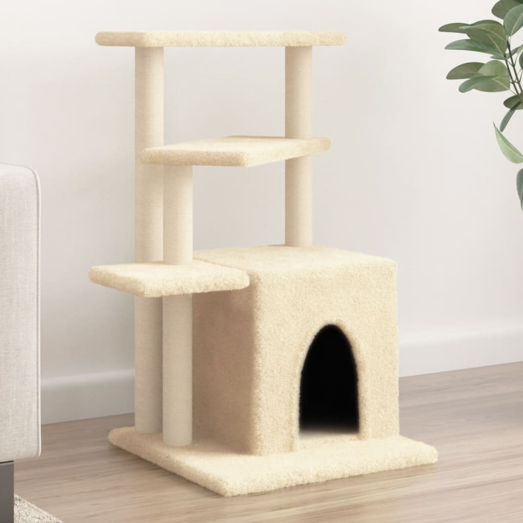 Meuble pour chat avec griffoirs en sisal 83,5 cm