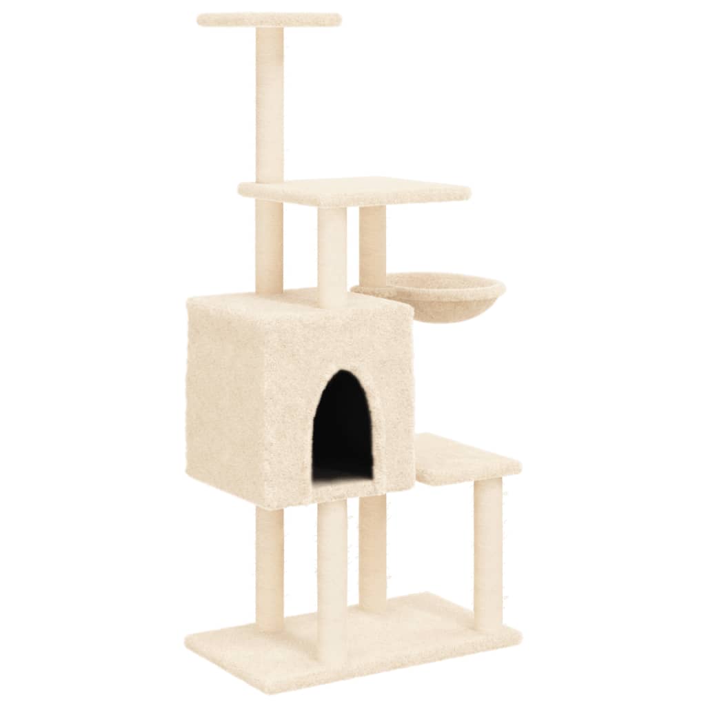 Meuble pour chat avec griffoirs en sisal 131 cm